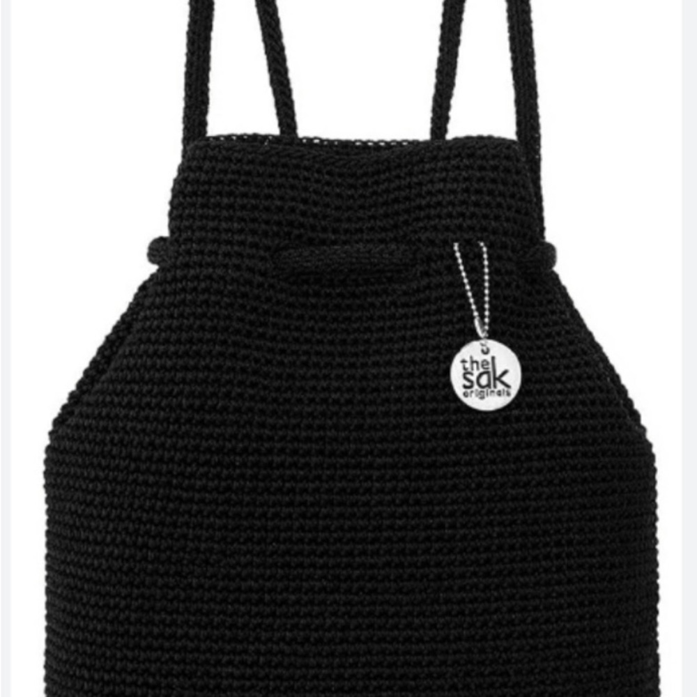 The Sak Classic Black Knit Backpack